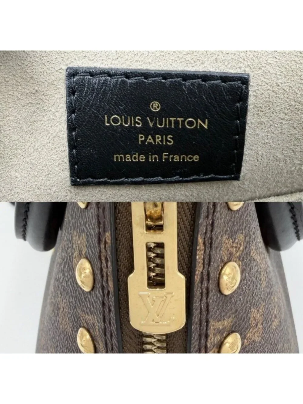 Louis Vuitton 2-Way Transford Monogram Alma BB Handle Mini Shoulder Bag Brown